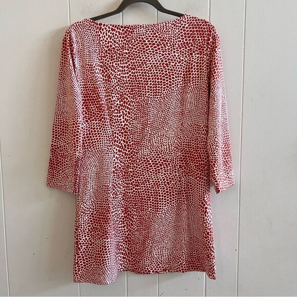 J. MCLAUGHLIN Animal Print Side Gathered Catalina Cloth Tunic Top - Picture 5 of 10